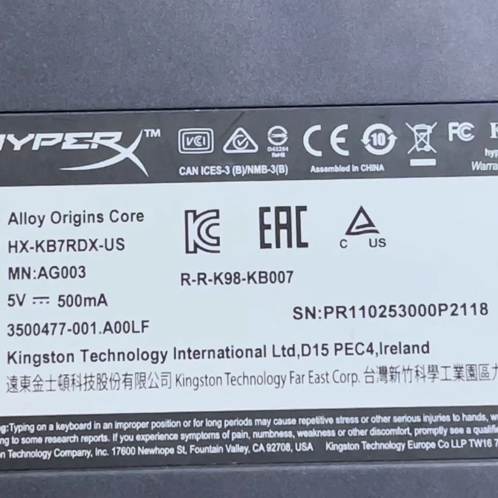 Kingston HyperX Alloy Pro HX-KB4BL1-US/WW Green Shaft Mechanical Gaming Keyboard